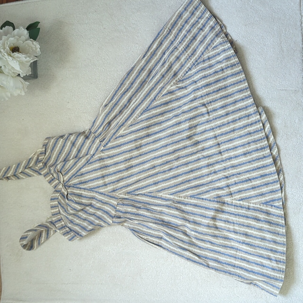 FREE PEOPLE retro sweetheart striped dress EUC S